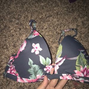 Pink flowered bathing suit from target